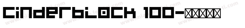 Cinderblock 100字体转换